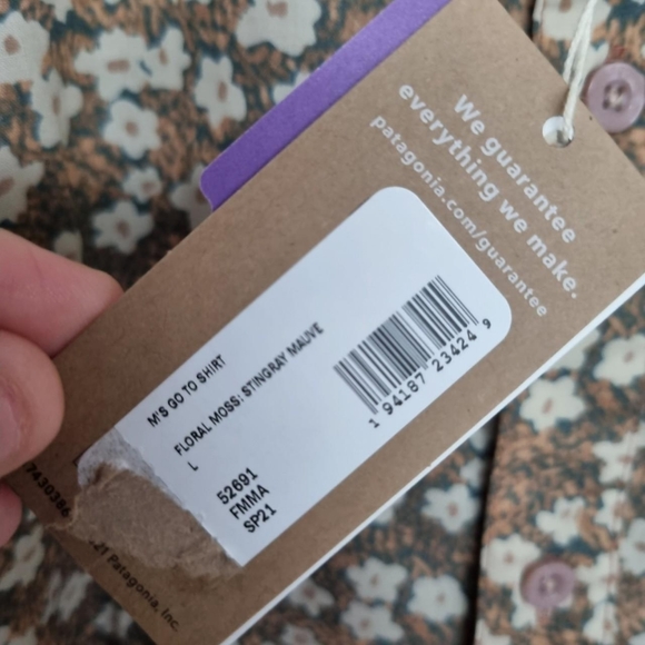 Patagonia mens floral go to shirt Size large - Picture 5 of 6